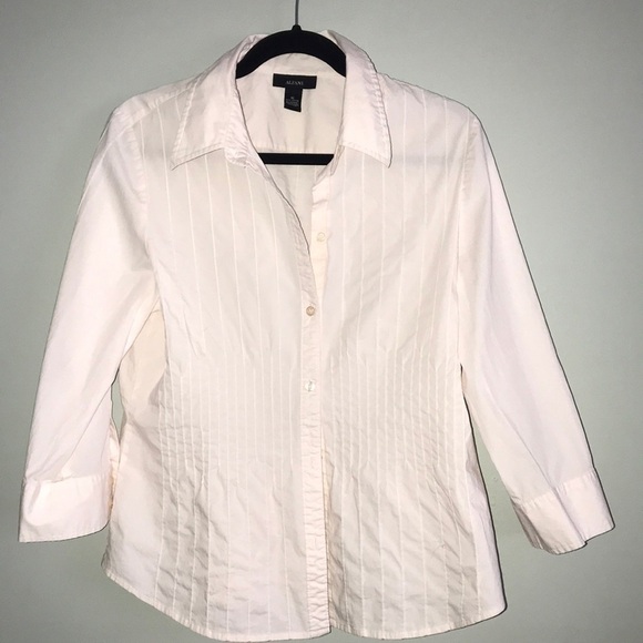 Alfani Light Pink Button Down Shirt Size 16 - Picture 1 of 5